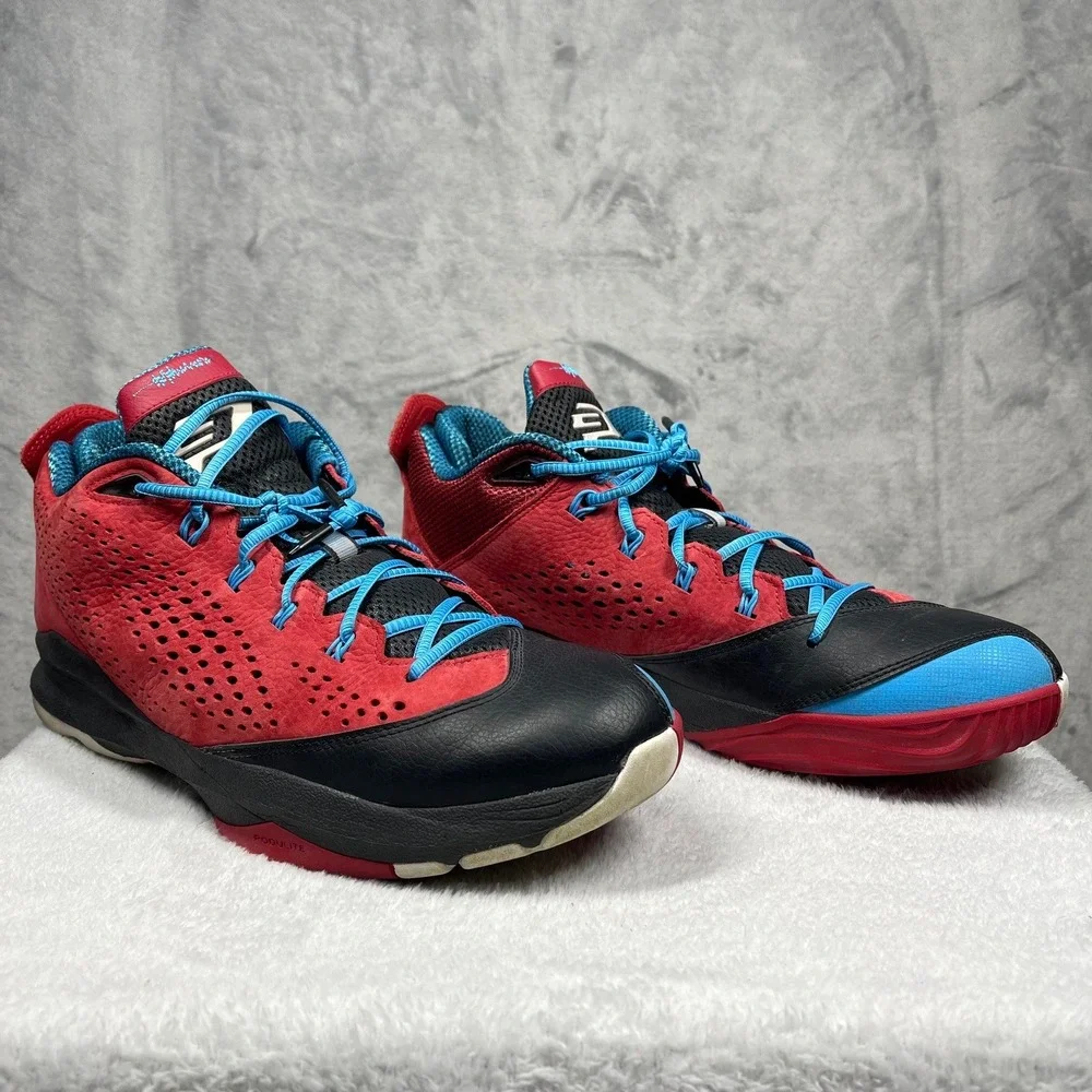 Nike Air Jordan CP3‎ VII Basketball Men Shoes Black/Red/Blue 616805-607 Size 13